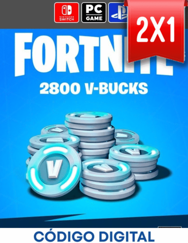 Tarjeta 2800 Pavos Fornite [Codigo Digital]