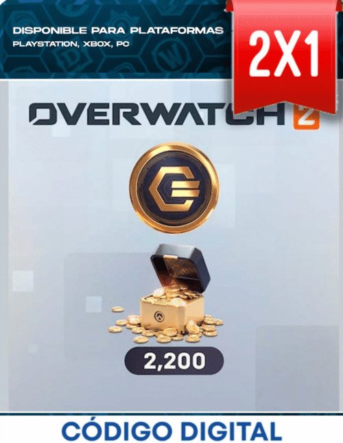 Tarjeta 2200 Monedas OverWatch 2 [Codigo Digital]