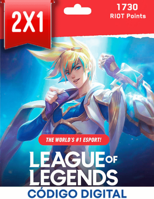 Tarjeta LOL 1730 Points [Codigo Digital]