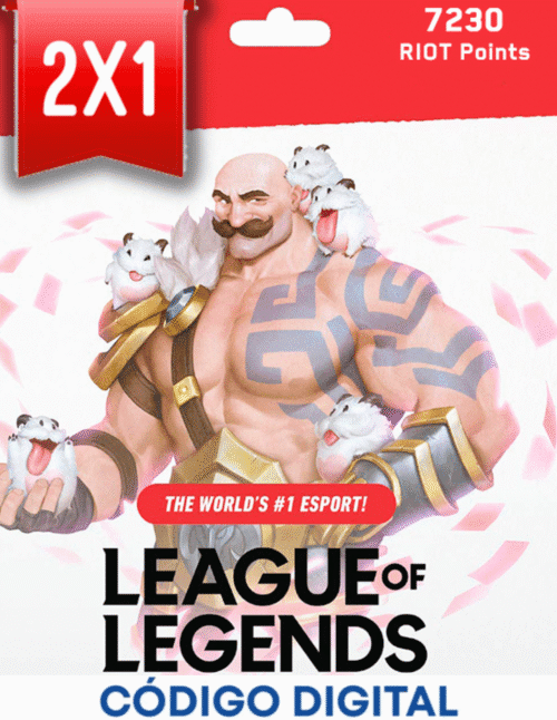 Tarjeta LOL 7230 Points [Codigo Digital]